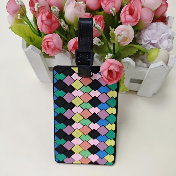 Unisex Geometric Patterned Luggage Identifier Kalsten