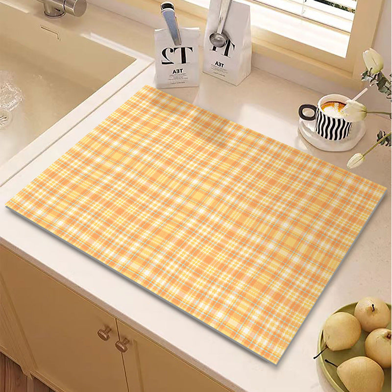 Checkered Kitchen Mat Kalsten