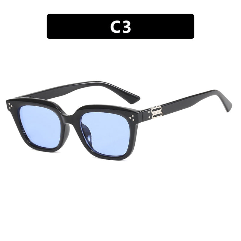 Women's fashionable square sunglasses with stylish frame and brown lenses Kalsten