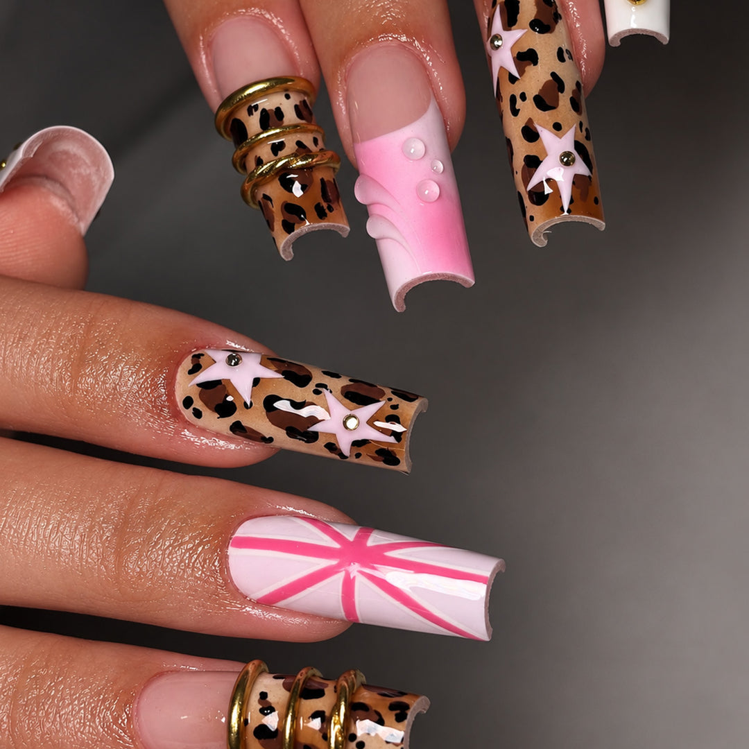 Decorative Floral Nail Art Set