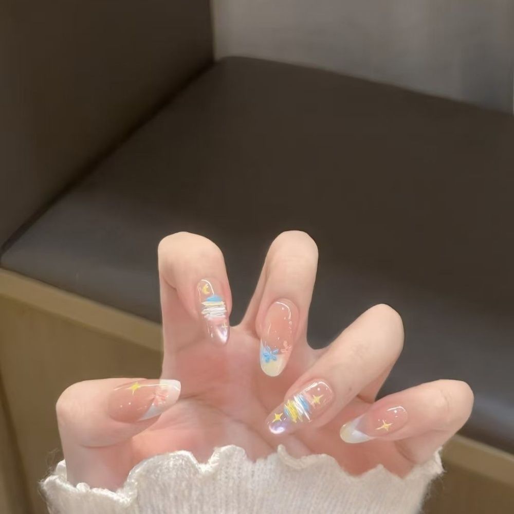 Cute Artistic Press-On Nail Set Kalsten