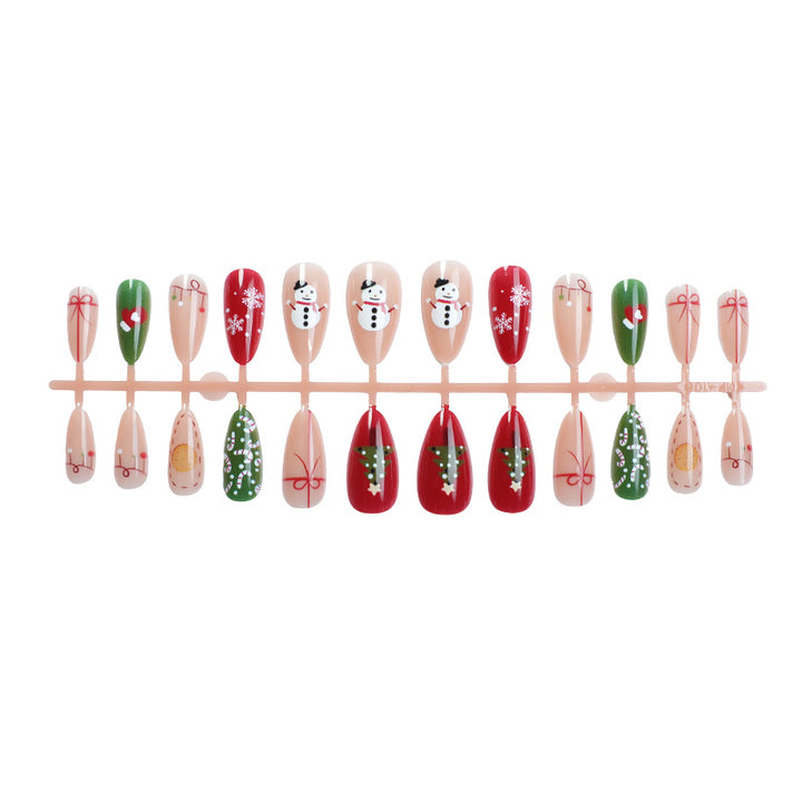 Holiday-Themed Press-On Nail Decorations