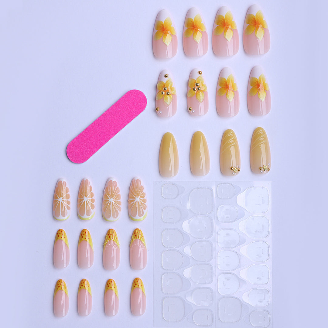 Artificial nails with playful fruit design Kalsten