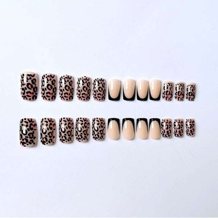 Statement Leopard Print Nail Art Set