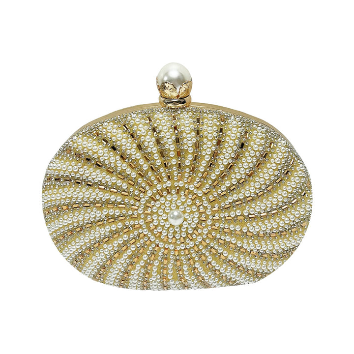 Pearl-Accented Evening Handbag