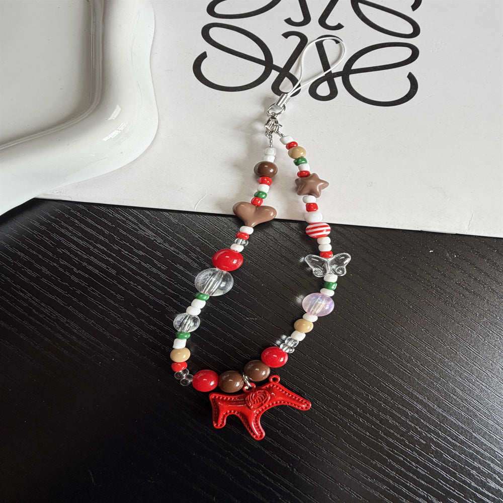 Decorative Beaded Charm Keychain Kalsten 1790135158