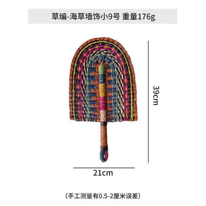 Ladies hand-woven fan made of natural material Kalsten