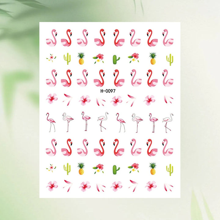 Tropical Fruit-Themed Nail Art Sticker Set