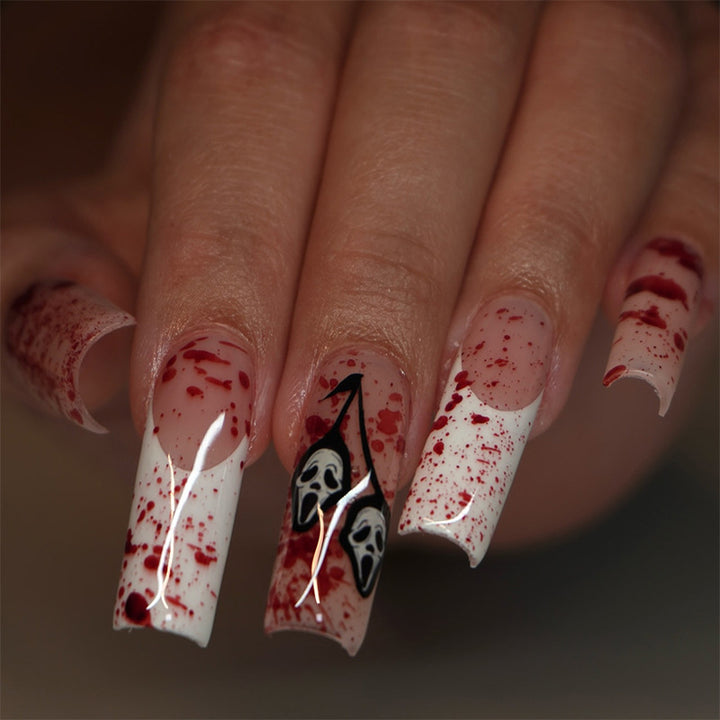 Artistic Halloween-Themed Press-On Nails kalsten
