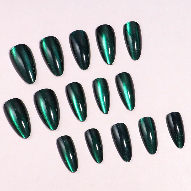 Stunning Glossy Stiletto Nail Enhancements