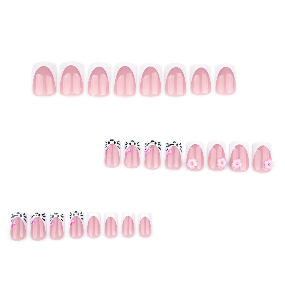Artful Nail Art with Floral and Detail Decoration Kalsten