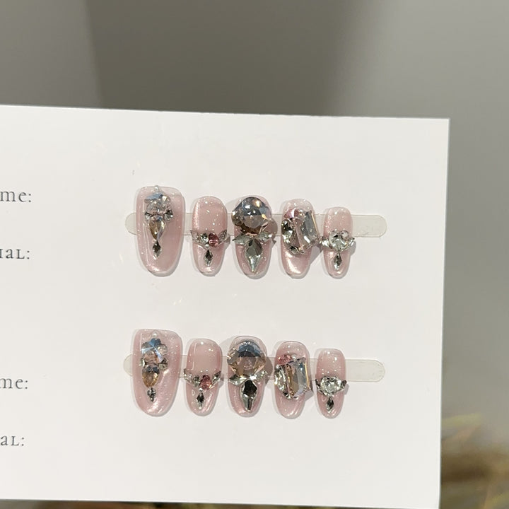 Glittering Press-On Nail Set
