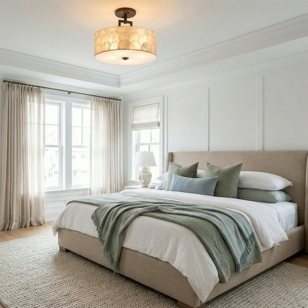 Modern Drum Ceiling Light Fixture