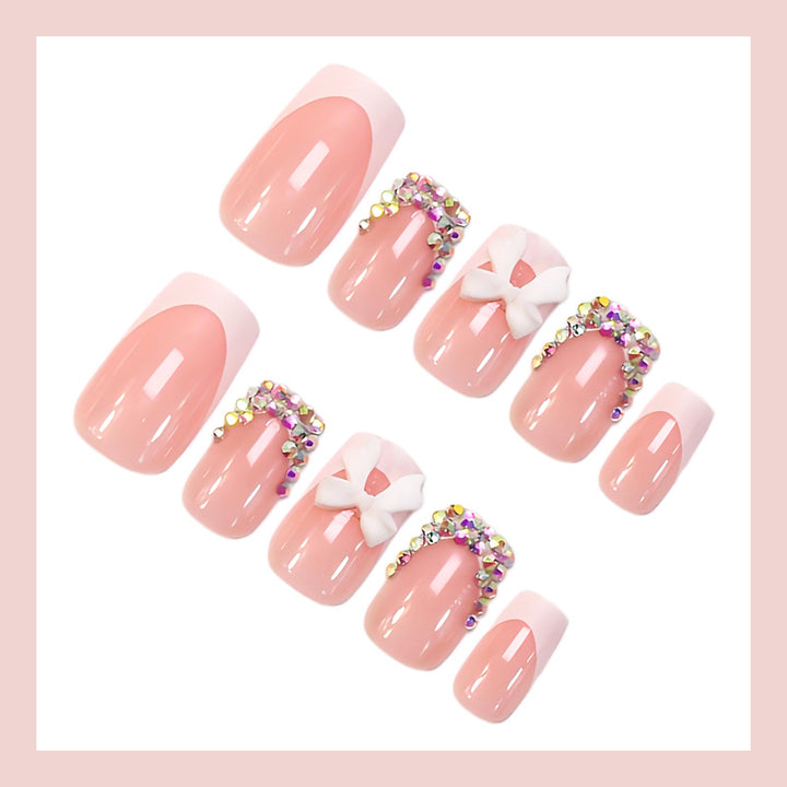 Artificial Nail Set with Glamorous Embellishments Kalsten