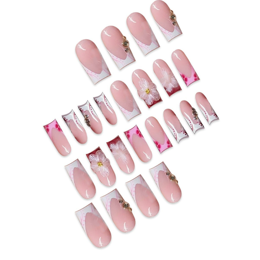 Artistic Floral Press-On Nails Kalsten