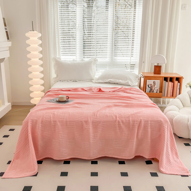Textured Lightweight Throw Blanket