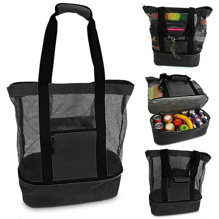 Unisex Spacious Square Shopping Bag with Insulated Interior Compartment Kalsten