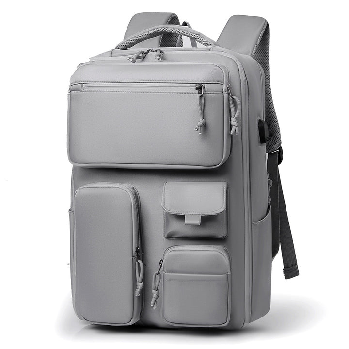 Multi-Pocket Travel Backpack with Ergonomic Design