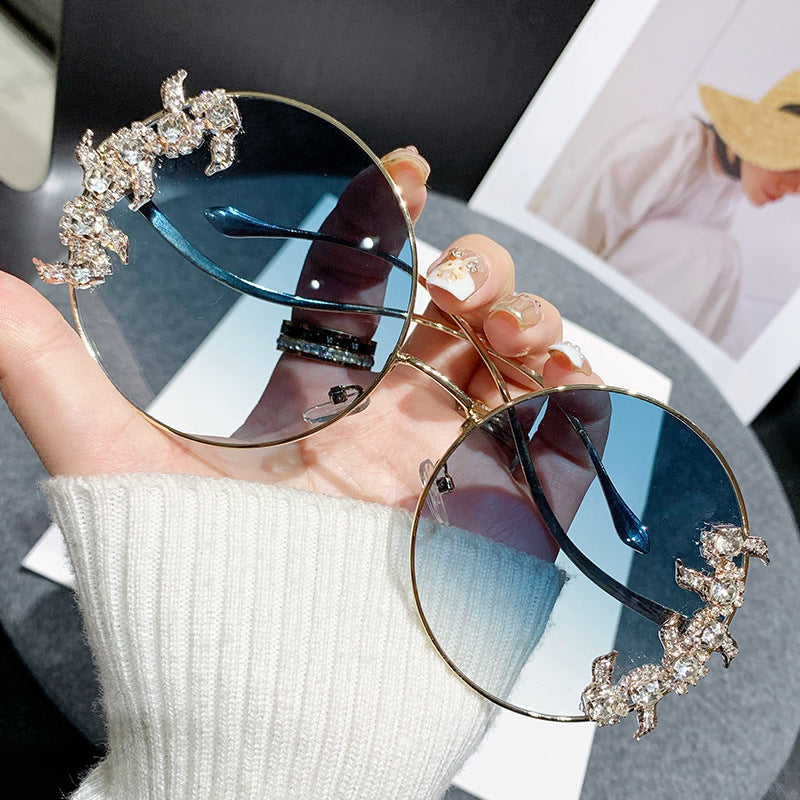 Ladies Glamorous Sunglasses with Sparkling Rhinestone Details Kalsten