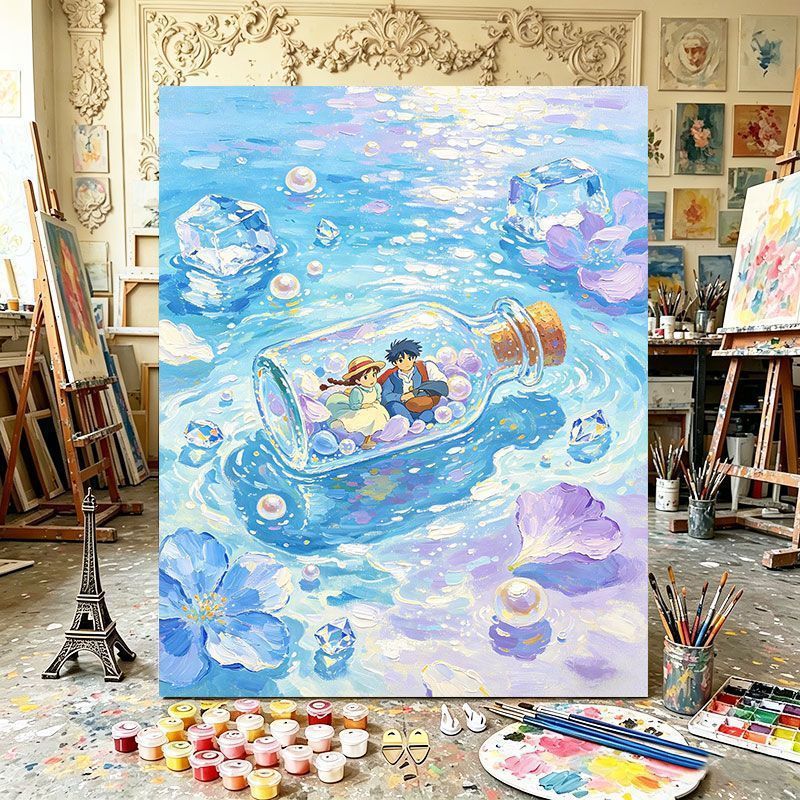 Magical Bottle Canvas Art Print Kalsten