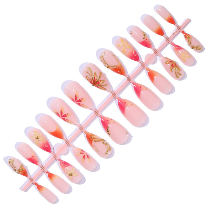 High-Design Floral Nail Art Extensions Kalsten