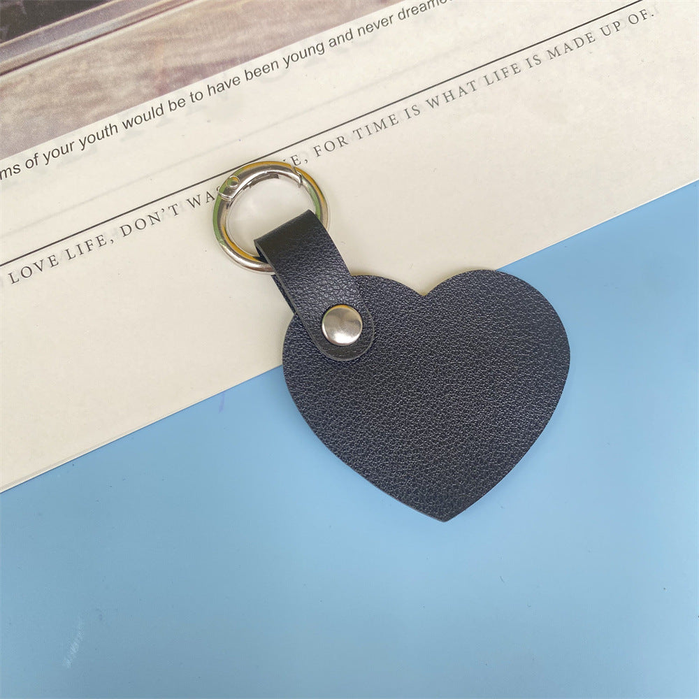 Premium Heart-Shaped Leather Keychain kalsten