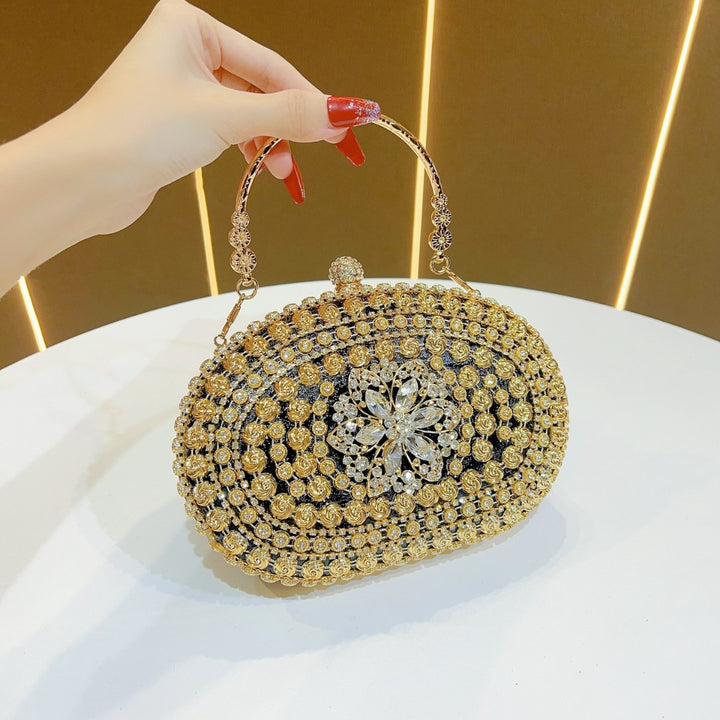 Ornate Floral Evening Handbag