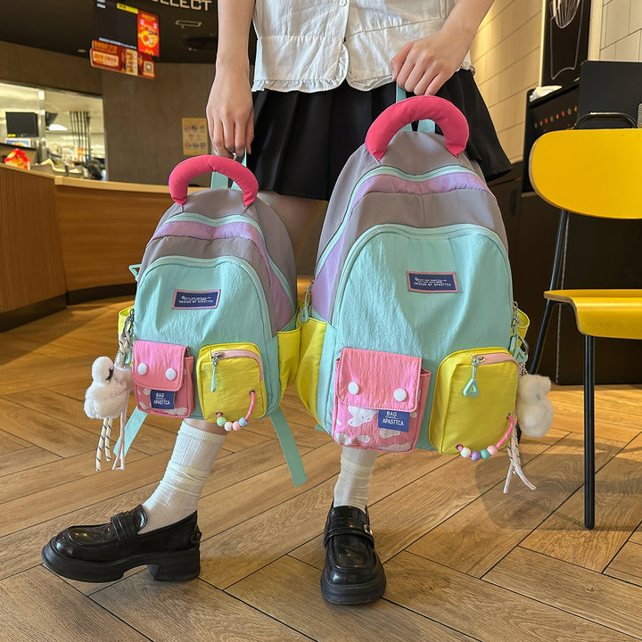 Colorful Multi-Pocket Backpack Kalsten