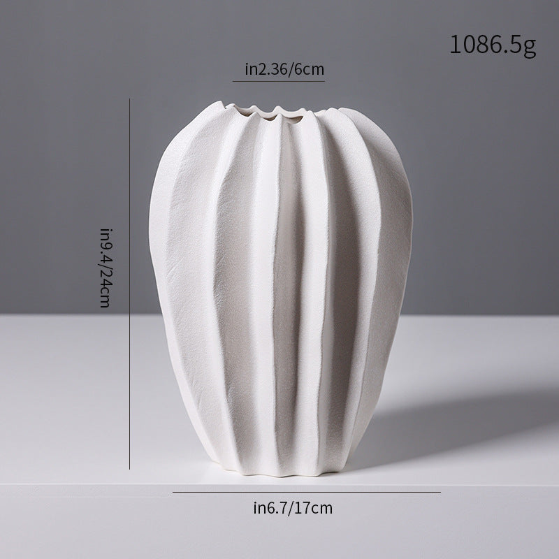 Textured Modern Decorative Ceramic Vase Kalsten