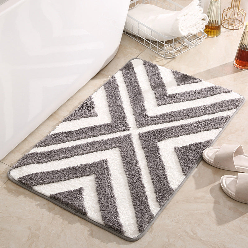 Modern Geometric Bathroom Mat Kalsten