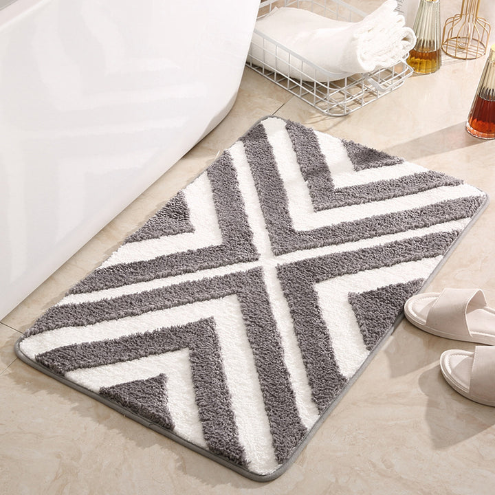 Modern Geometric Bathroom Mat Kalsten