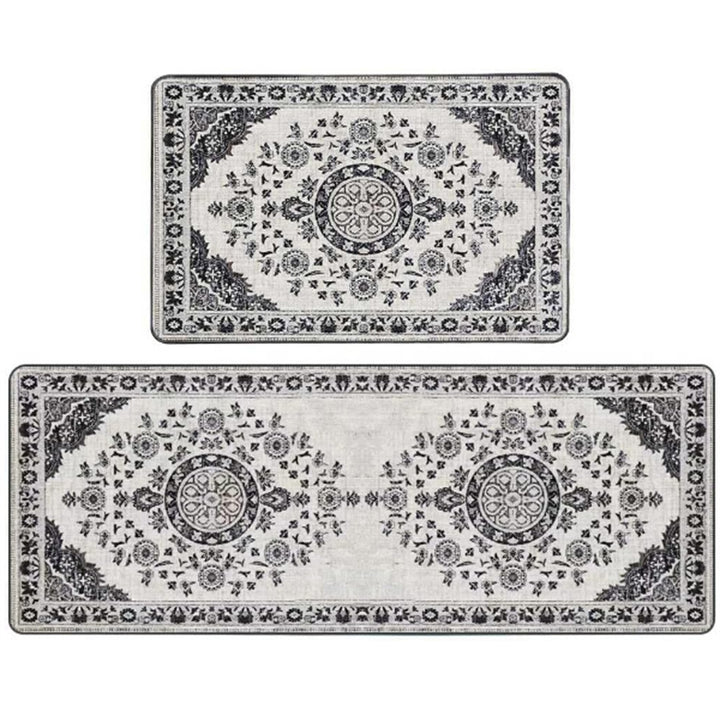 Non-Slip Geometric Print Kitchen Mat Set Kalsten
