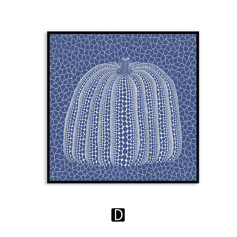 Contemporary Abstract Pumpkin Canvas Art