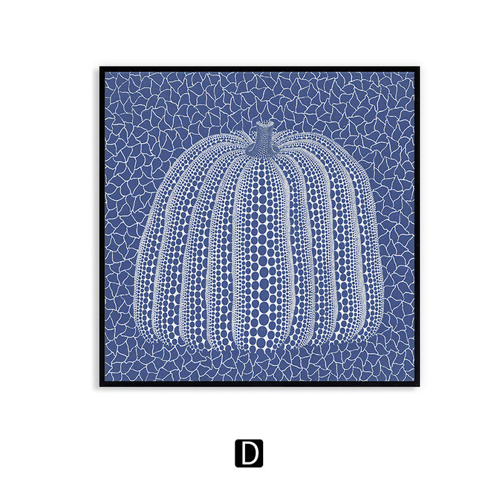Contemporary Abstract Pumpkin Canvas Art