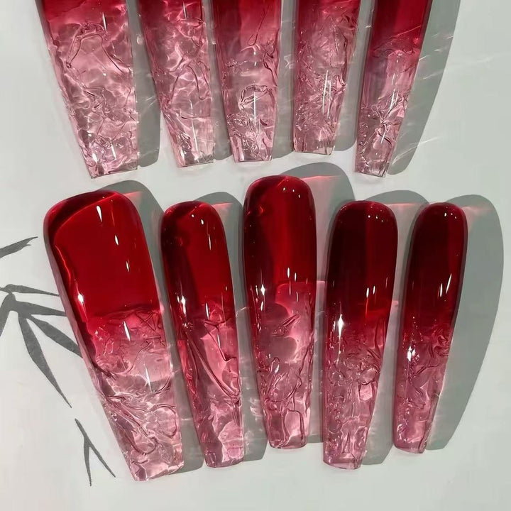 Artistic 3D Gel Nail Art Extensions