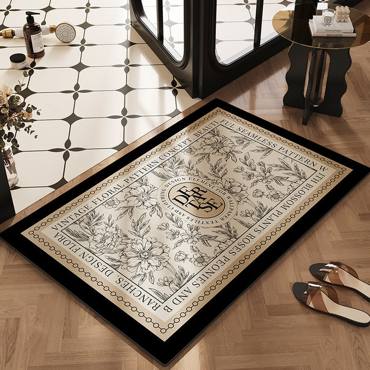 Botanical Design Kitchen Rug Kalsten