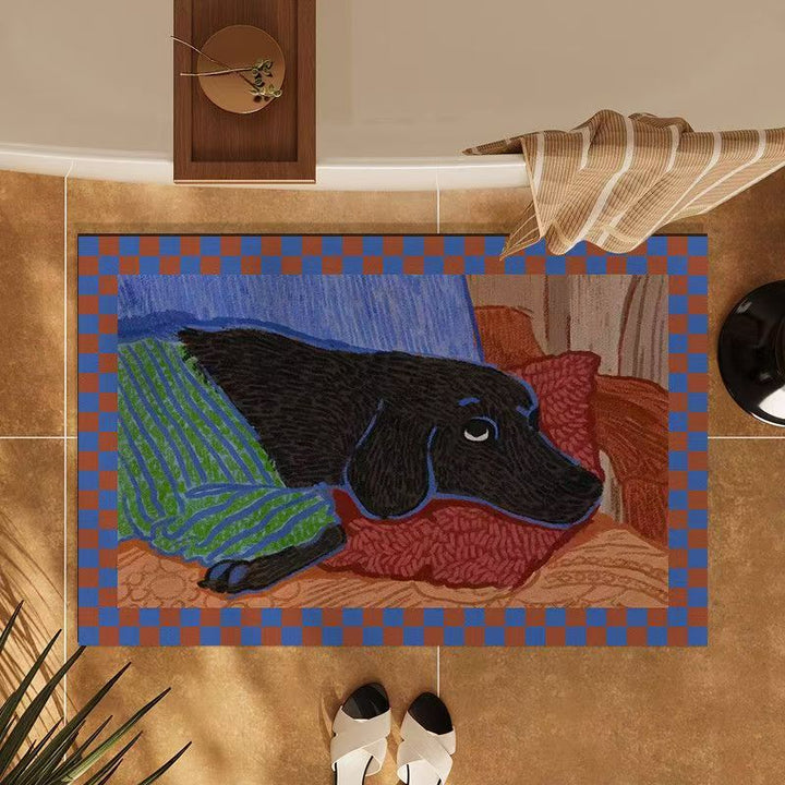 Cute Dog-Themed Bath Mat