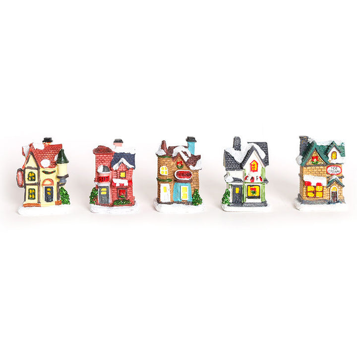 Decorative LED Village House Figurine Kalsten