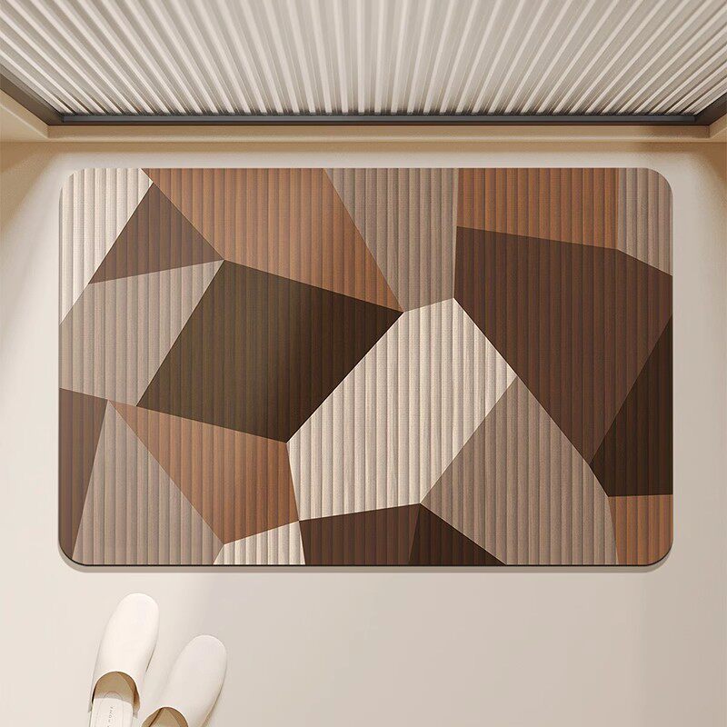 Absorbent Quick-Dry Bamboo-Style Cloud-Shaped Bath Mat
