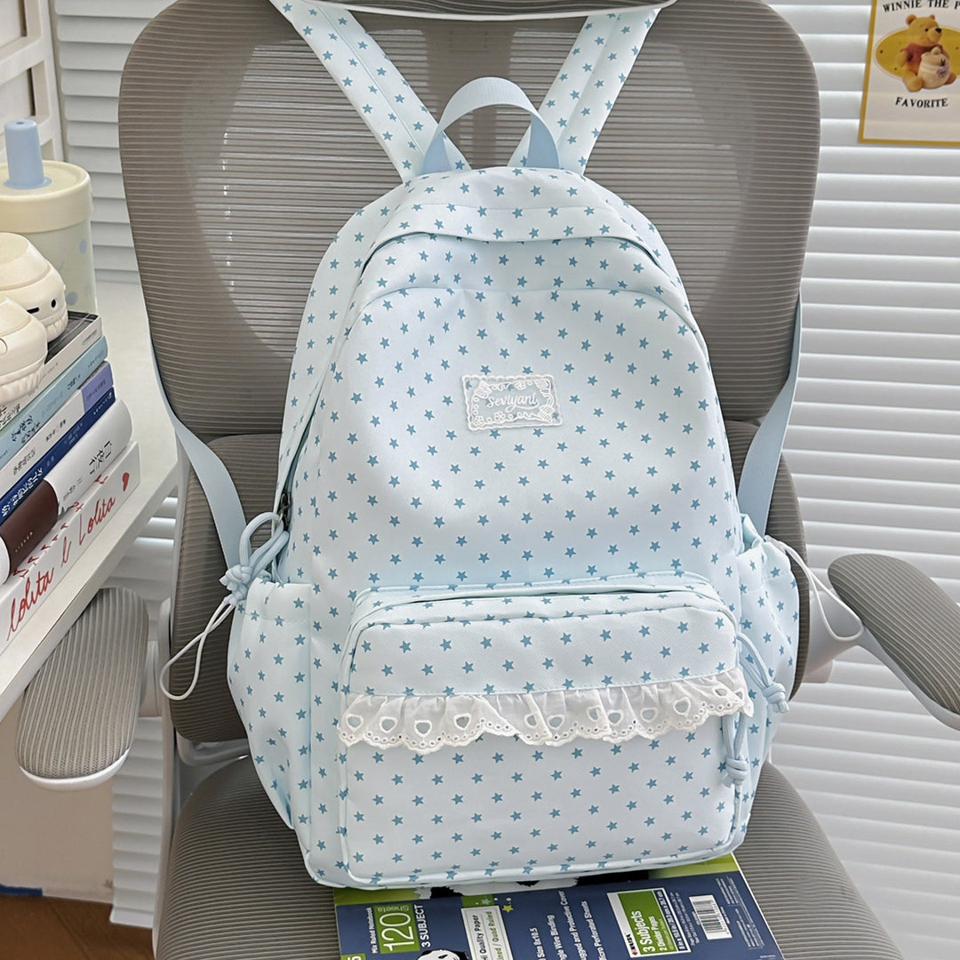 Playful Star-Printed Backpack Kalsten