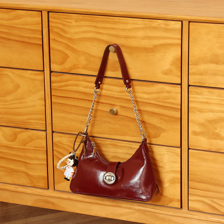Chic Patent Leather Handbag