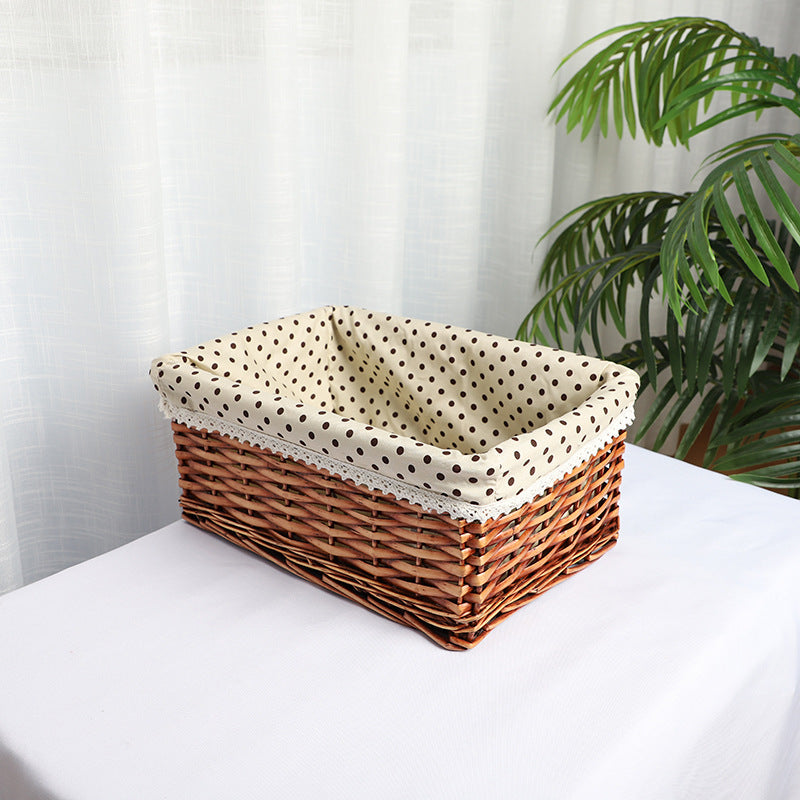Handcrafted Decorative Woven Basket with Liner Kalsten