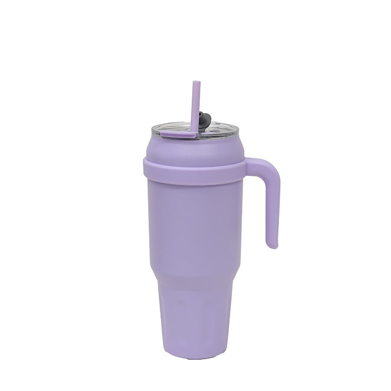 Women's Insulated To-Go Cup with Ergonomic Handle and Flexible Straw Kalsten