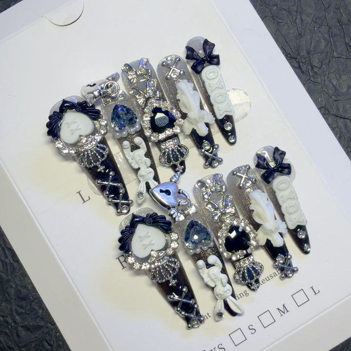 Decorative 3D Nail Art Clips