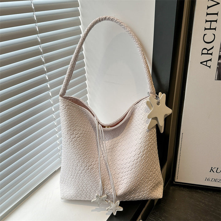 Textured Weave Handheld Shoulder Bag Kalsten