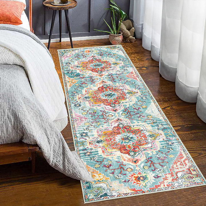 Vintage-Inspired Floral Pattern Runner Rug Kalsten