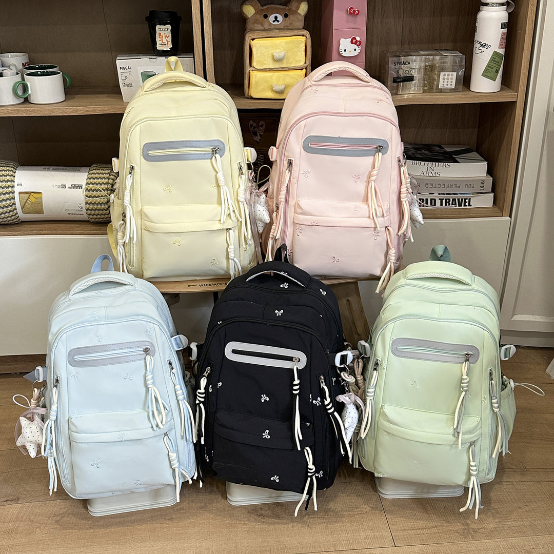 Decorative Floral Embroidered Backpack Kalsten