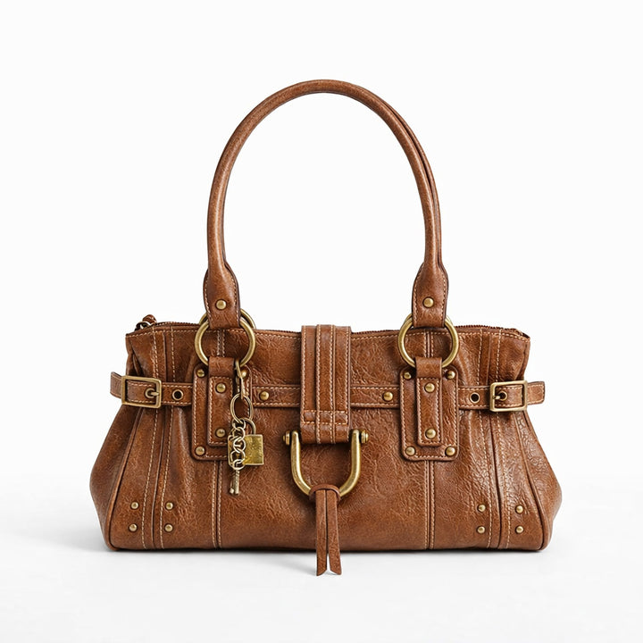 Elegant Textured Leather Handbag