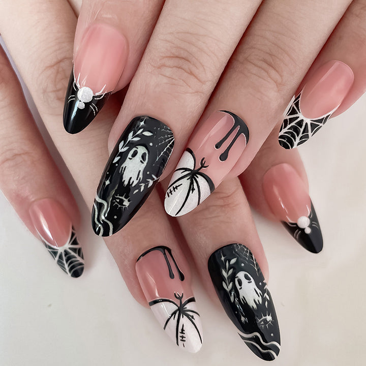 Halloween-Themed Spooky Press-On Nail Set