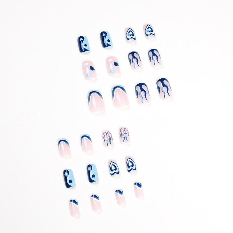 Artful Nail Art with Hearts and Geometric Patterns Kalsten